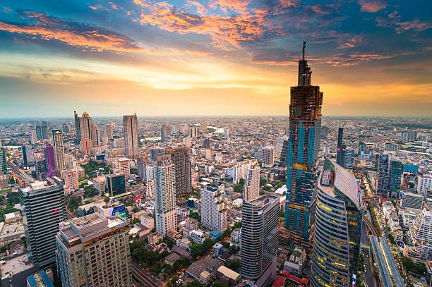 Bangkok Cityscape at Sunset